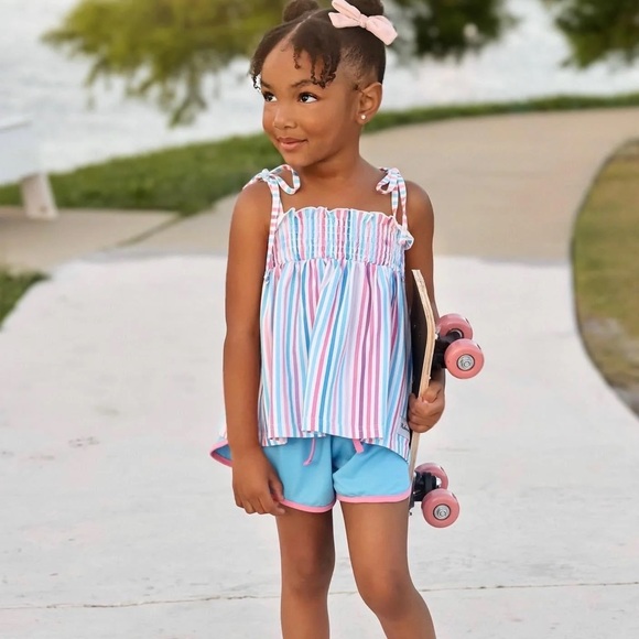 Bubblegum Stripes Tunic Set - Picture 2 of 9